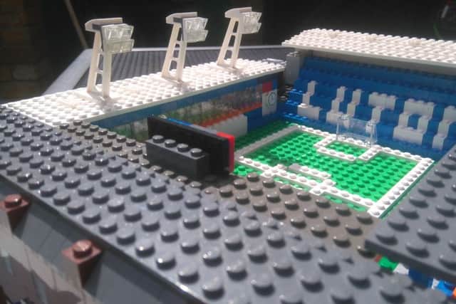 Jules Richards has built Kenilworth Road in Lego