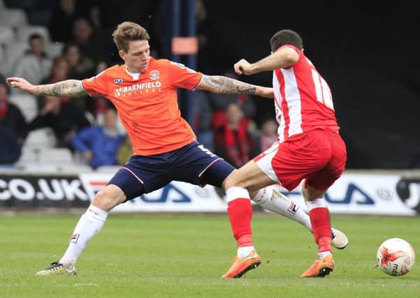 Glen Rea in action during his loan spell with Town