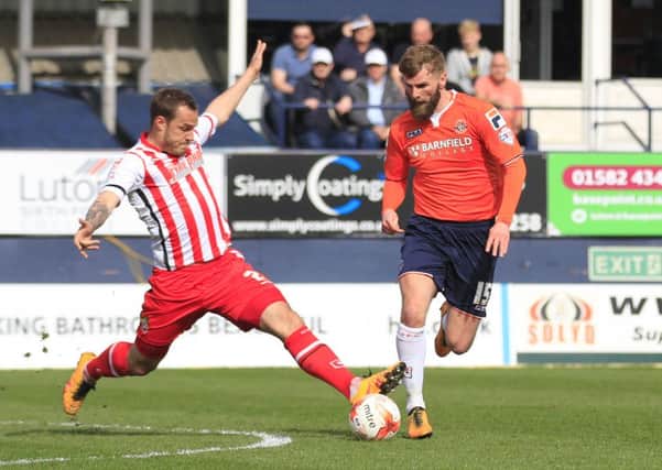 Paddy McCourt in action for Hatters last season