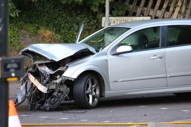 Car involved in a road traffic accident. Photo by Daniel Scotcher
