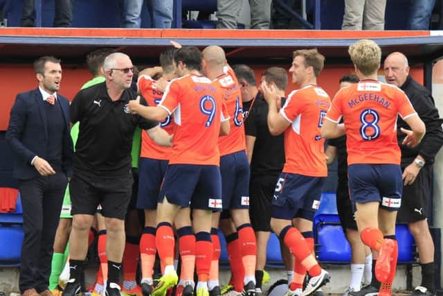 Stephen O'Donnell is mobbed after his stunning opener