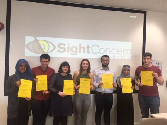 The group raised awareness for Sight Concern Bedfordshire