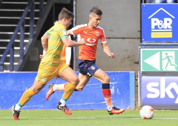 Dan Potts advances during Saturday's 1-1 draw with Yeovil
