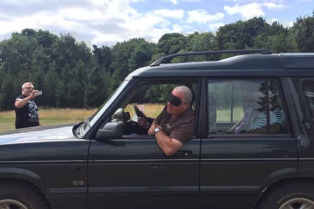 The group took members of Sight Concern Bedfordshire on a 4x4 experience