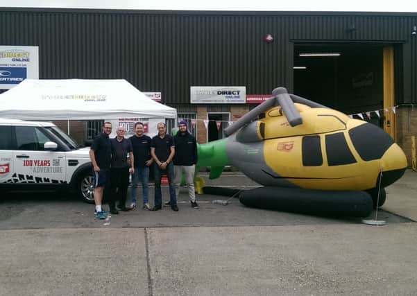 The Children's Air Ambulance benefitted from a fundraising event at Luton's Tyres Direct
