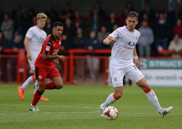 Olly Lee in action against Crawley