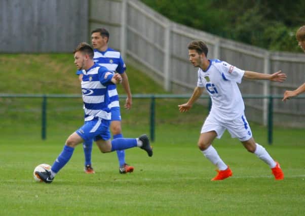 Jack Hutchinson scored for Dunstable at the weekend - pic: Chris White
