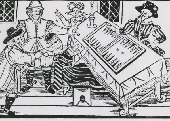A woodcut from 1592 telling of the conspiracy to murder Faversham ex-mayor, Thomas Arden.