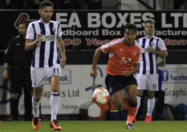 Zane Banton was one of 11 changes made by Luton against West Brom