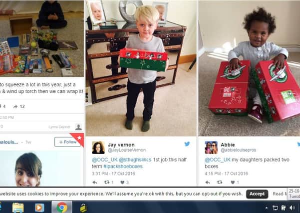 Operation Christmas Child is now  using social media to spread its message