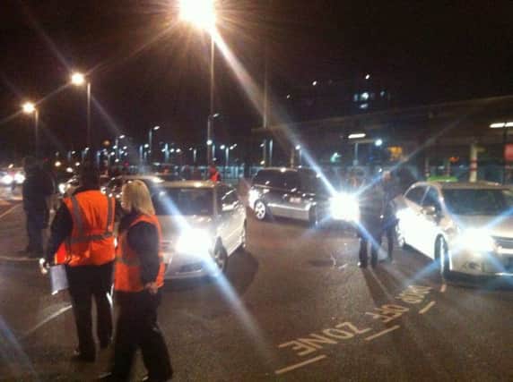 Commuters last night were provided with a taxi service to destinations including Bedford, Leagrave and St Albans