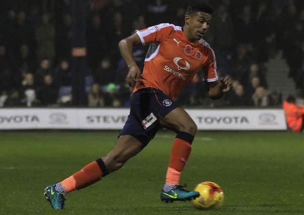 James Justin looks to get forward against Accrington
