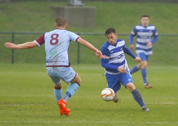 Jack Hutchinson in action for Dunstable at the weekend - pic: Chris White