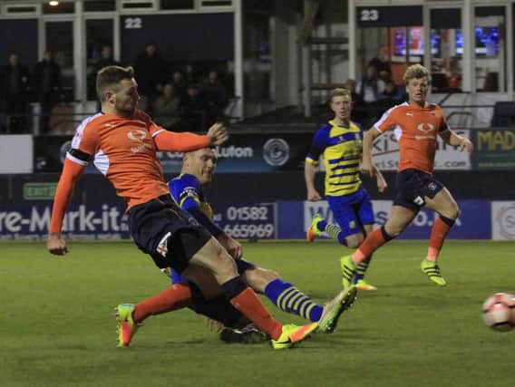 Stephen O'Donnell makes it 3-2 to Luton against Solihull