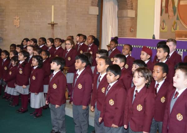 King's House Lower School singing their hearts out at their carol concert