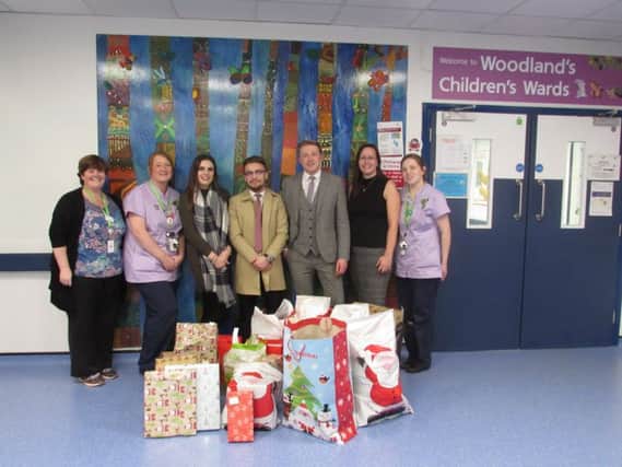 Presents delivered to Luton and Dunstable hospital
