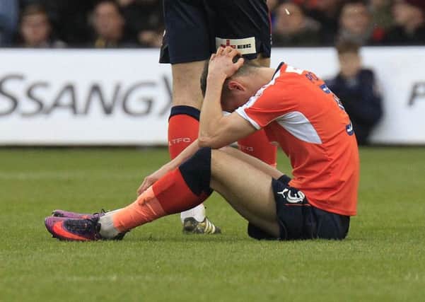 Dan Potts was injured against Barnet on New Year's Eve