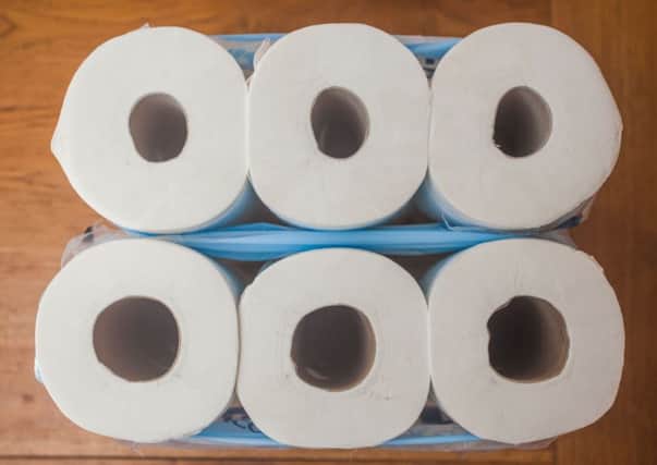 Tesco Luxury Soft White Toilet Tissue which is seen the have noticably different tube sizes.