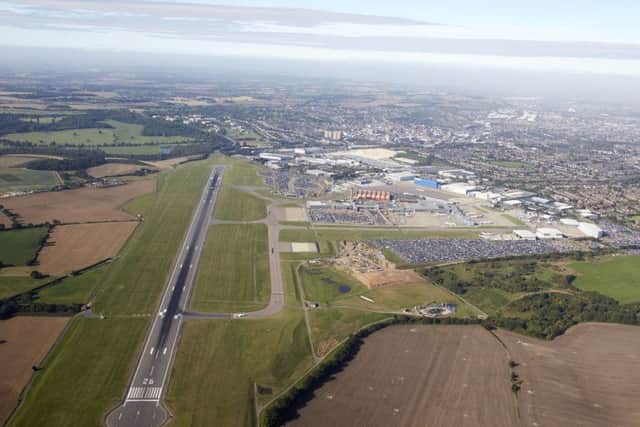 Aerial view of London Luton Airport and Enterprise Zone. Credit: Andrew Holt