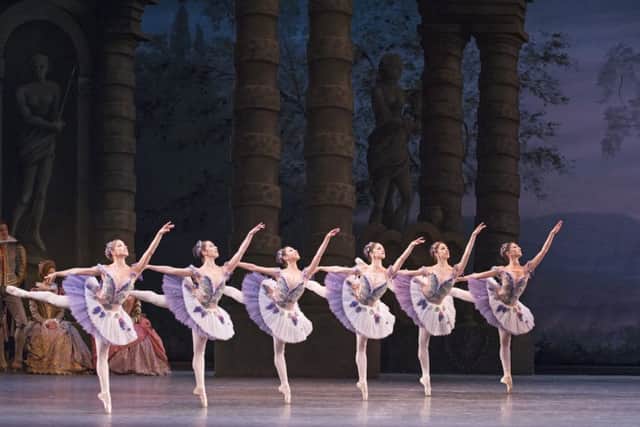 A scene from The Sleeping Beauty by The Royal Ballet @ Royal Opera House
(Opening 25-03-14)
Â©Tristram Kenton 03/14
(3 Raveley Street, LONDON NW5 2HX TEL 0207 267 5550  Mob 07973 617 355)email: tristram@tristramkenton.com