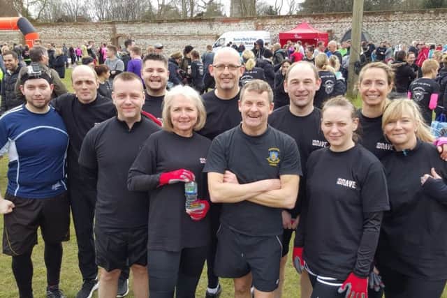 Members of staff from The Mall took part in the Only The Brave Mud Run
