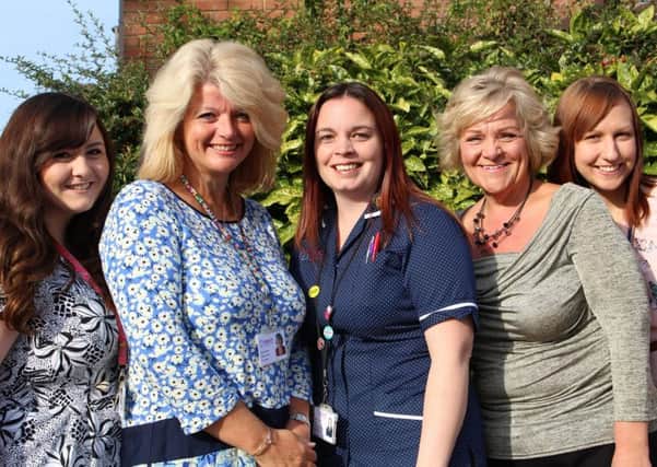 The My Care Co-ordination Team. Sarah Myford (middle)