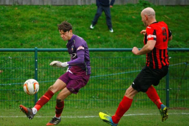 Blues keeper Jack Smith saved a penalty against Cirencester