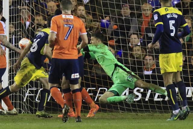 Matt Macey makes another good save against Oxford