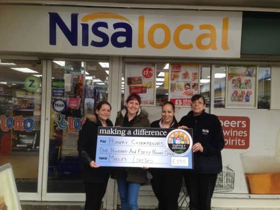 Hungry Caterpillars received a Â£150 donation from Nisa Local