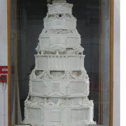 The original replica of the Queen's wedding cake