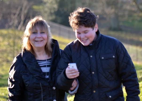 Harlington Upper student Sam Moncur who is doing a skydive in memory of his mum Caroline, who died of pancreatic cancer