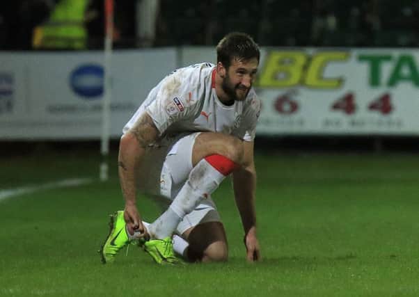 Ollie Palmer made his full debut for Luton at Newport