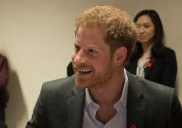 Prince Harry during the visit