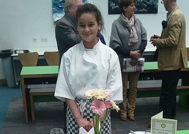 Houghton Regis student Emily Lee-Waller who won Best Dish of the Day at the Rotary  Young Chef Regional Finals