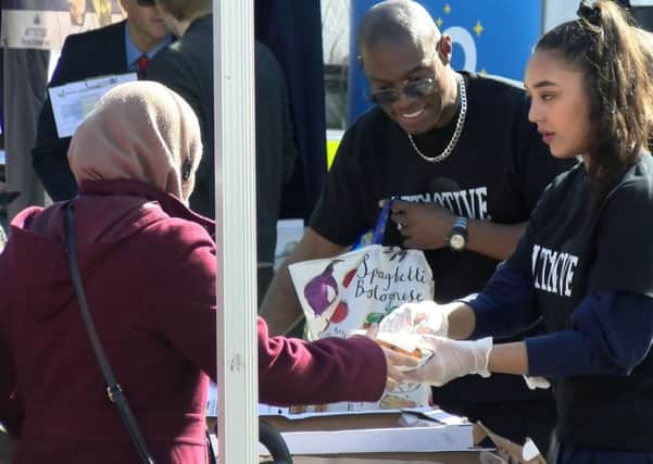 'Eat and meet'proved a popular means of community cohesion in St George's Square, Luton