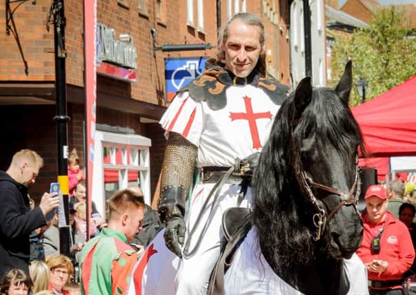 Rugby Town Centre hosted celebrations to mark St. George's Day on Saturday, with a host of stalls and attractions. The event was organised by Rugby Bid. NNL-160424-193152009