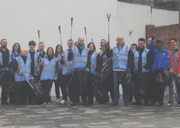 Volunteers during the tidy day organised by Luton BID