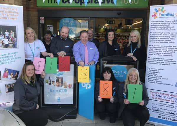 CHUMS was one of several charities to benefit from a  Â£16,381 donation from the Co-op