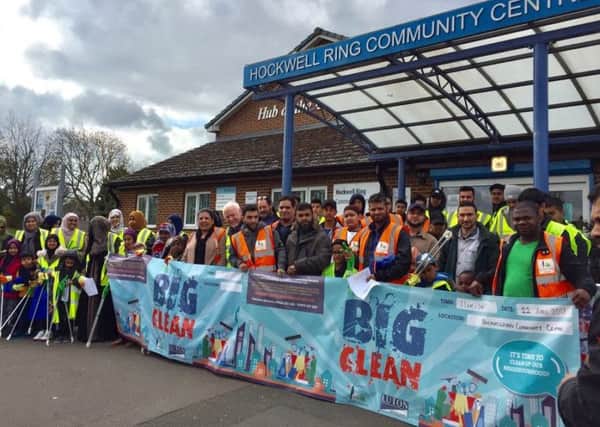 Hockwell Ring residents band together to clean the streets in an event organised by the mosque