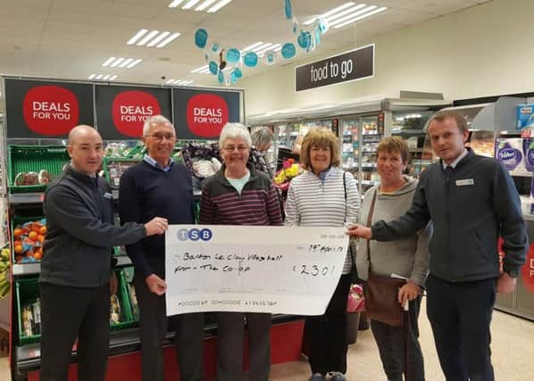 Co-op donate to Barton-le-Clay Village Hall