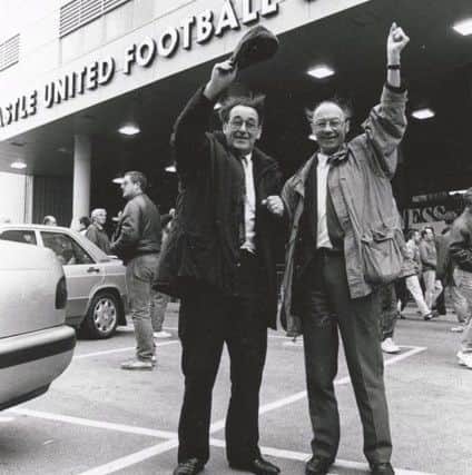 Brian Swain and Eric Norris at Newcastle's ground