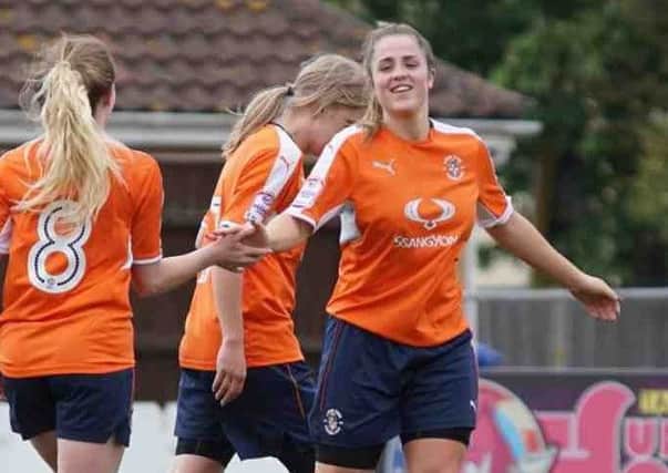 Jess McKay celebrates her goal - pic: Shirley Whitlow