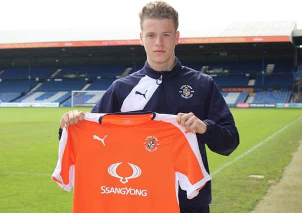 Kavan Cotter has signed his first pro deal with Luton