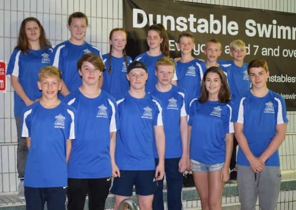 The Dunstable SC swimmers