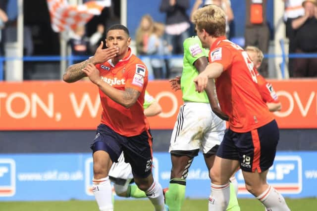 Andre Gray scores yet another goal for the Hatters
