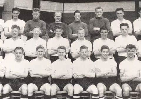 Ken Hawkes, bottom row, first left and Barry Hawkes, bottom row, second from right