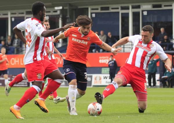 Elliot Lee during his first spell at Kenilworth Road