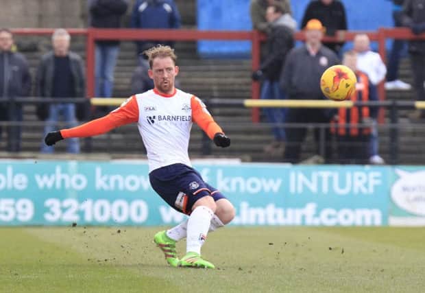 Danny Green in action for the Hatters against York City
