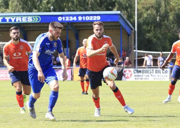 Andrew Shinnie in action against Bedford Town