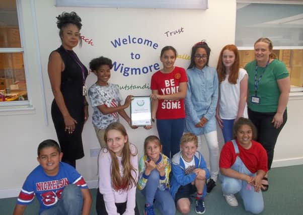 The certificate! The award encourages  schools to target key health priorities affecting children and young people within Luton.